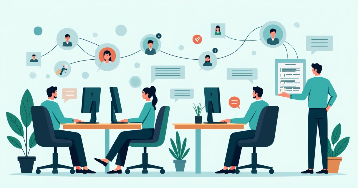 Processo de atendimento digital em empresa 