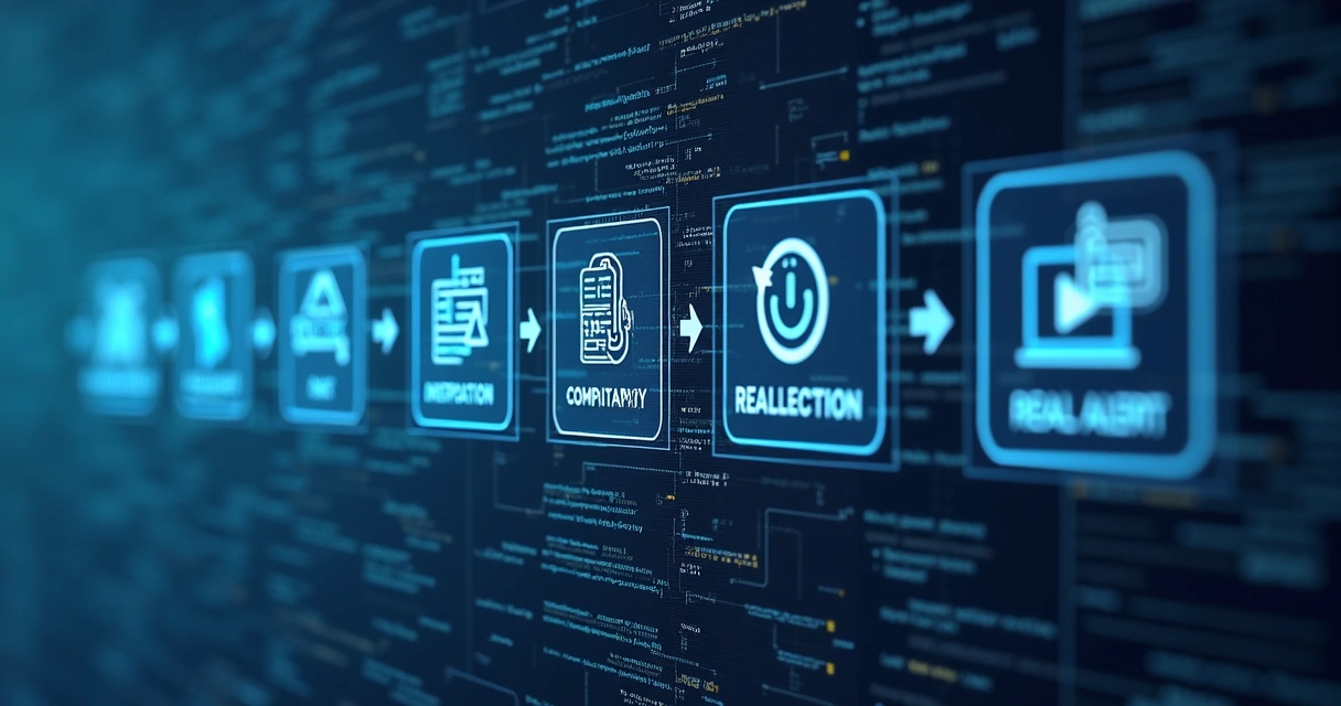 Diagrama digital do fluxo automatizado de monitoramento de fornecedores