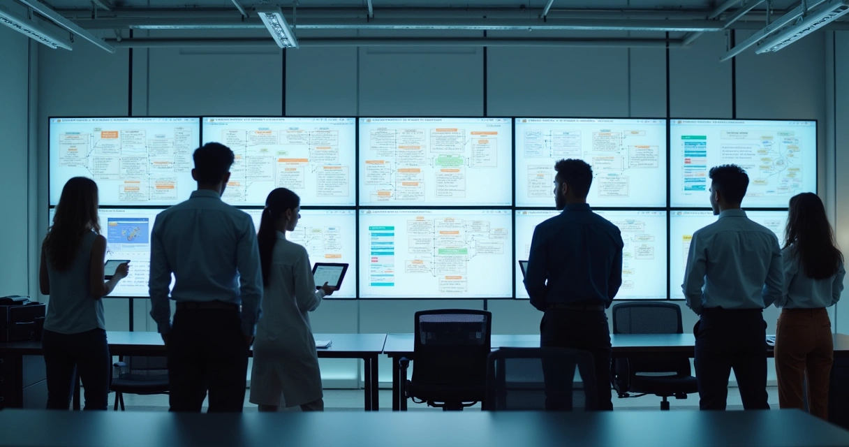 Fluxo de processo automatizado em empresa digital