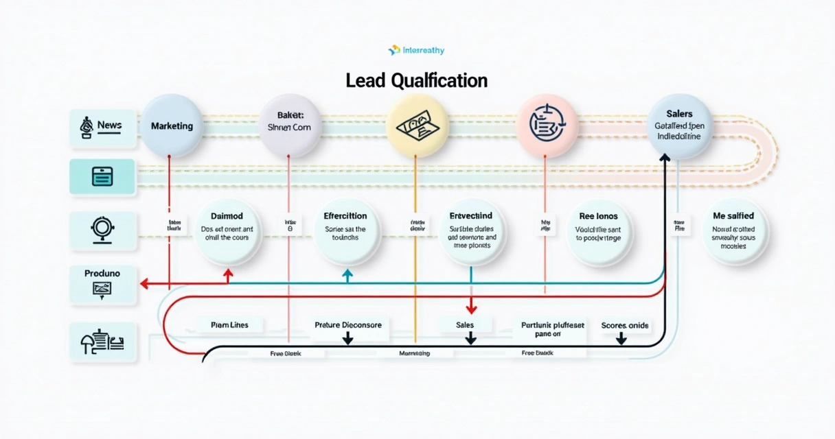 Fluxograma detalhado mostrando processo de avaliação de leads SaaS 