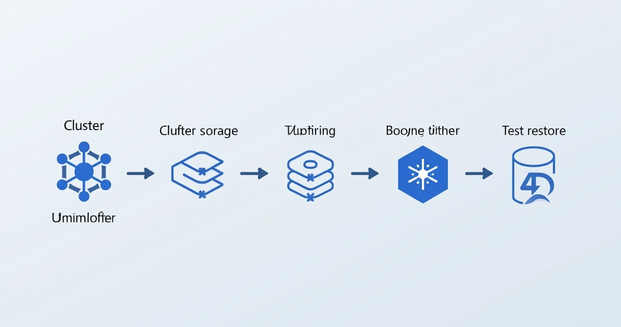 Fluxograma simples de backup em Kubernetes 