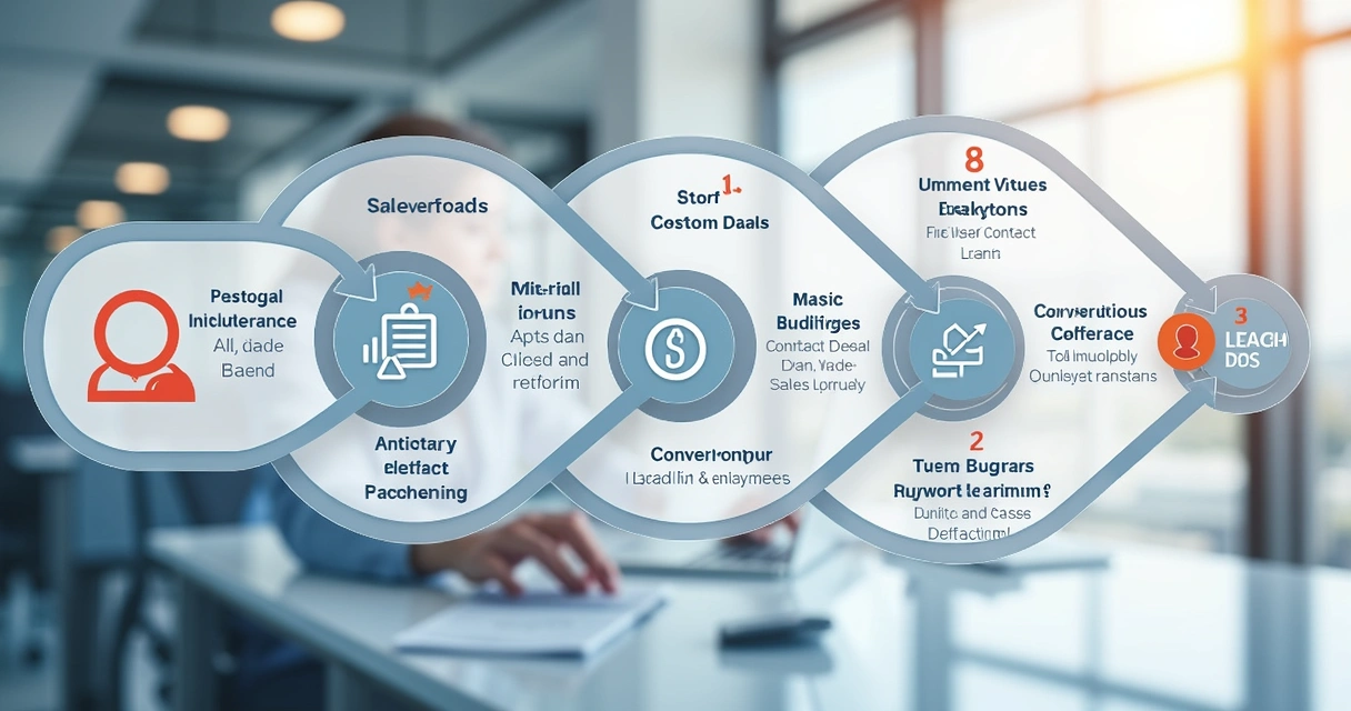 Fluxo simplificado do processo de captação de leads empresariais 
