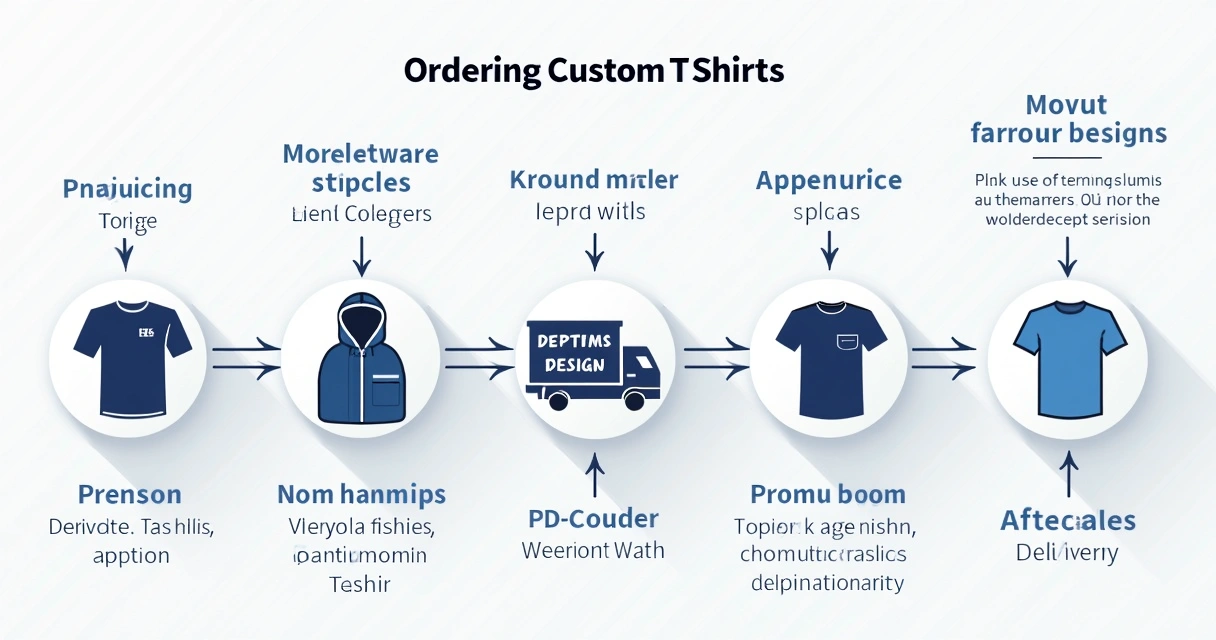 Fluxo de contratação profissional de camisetas personalizadas 