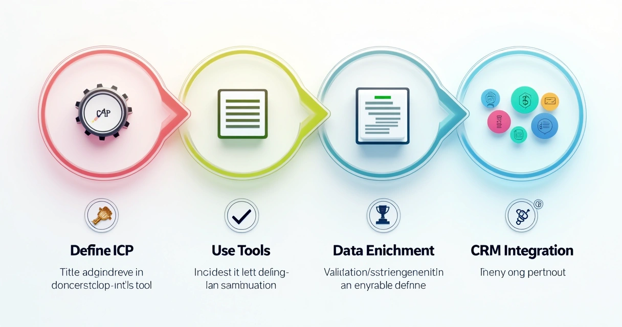 Processo detalhado de criação de mailing em etapas 