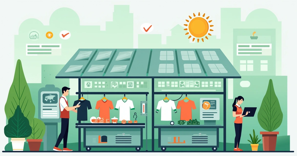 Processo eco-friendly na produção de camisetas 