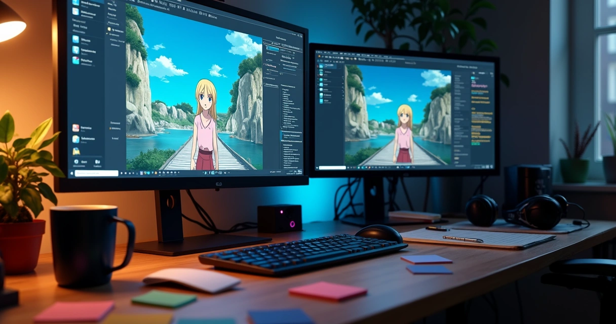 Ferramentas e computador com software de legendagem aberto 