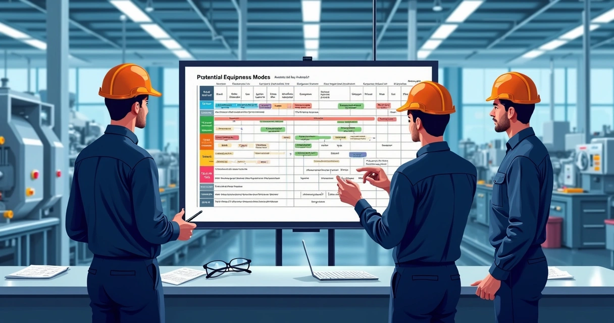 Fluxograma de processo FMEA na manutenção industrial 