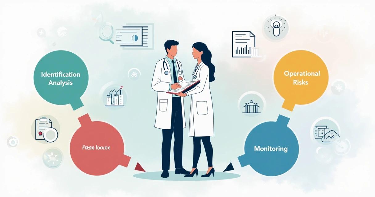 Fluxo de etapas da gestão de riscos em clínicas de saúde 