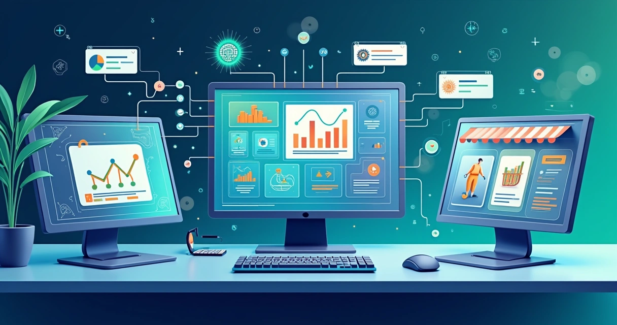 Fluxo digital com IA em loja virtual 