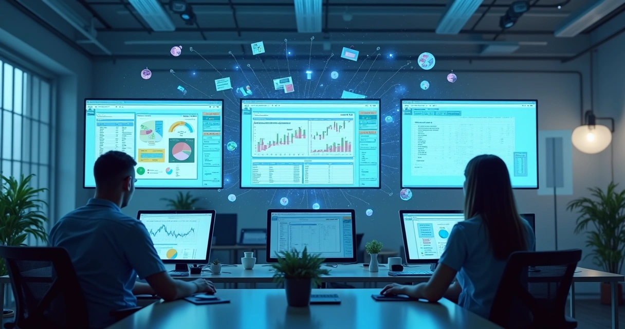 Fluxo integrado de processos empresariais e automação de dados 