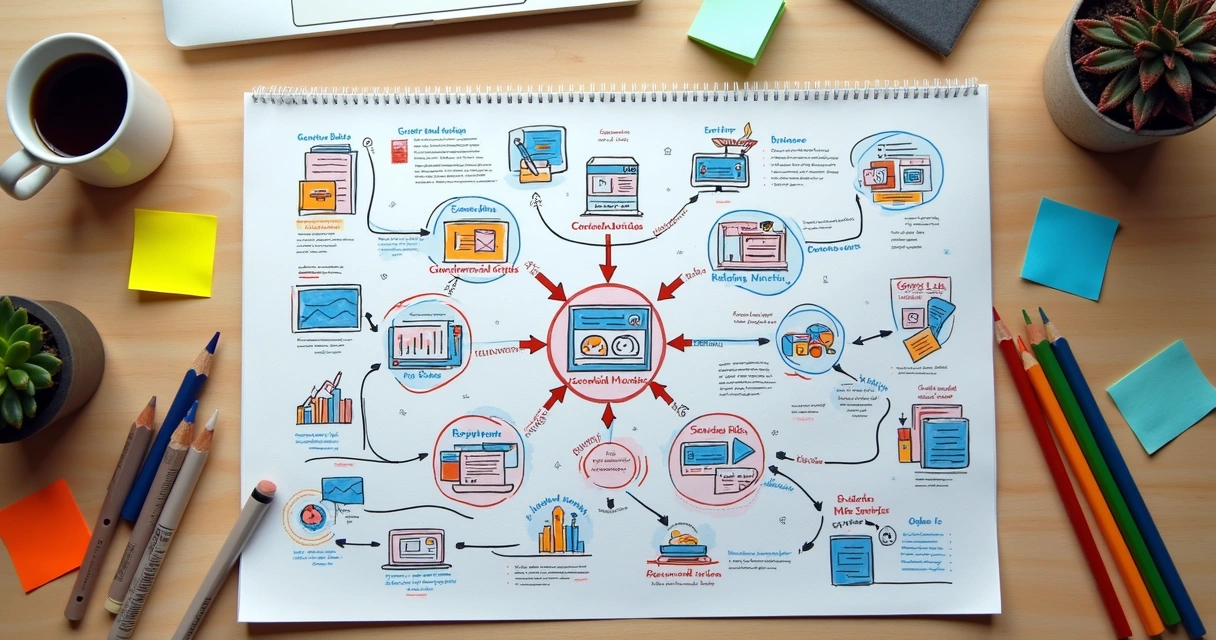 Processos data-driven representados em esquema visual