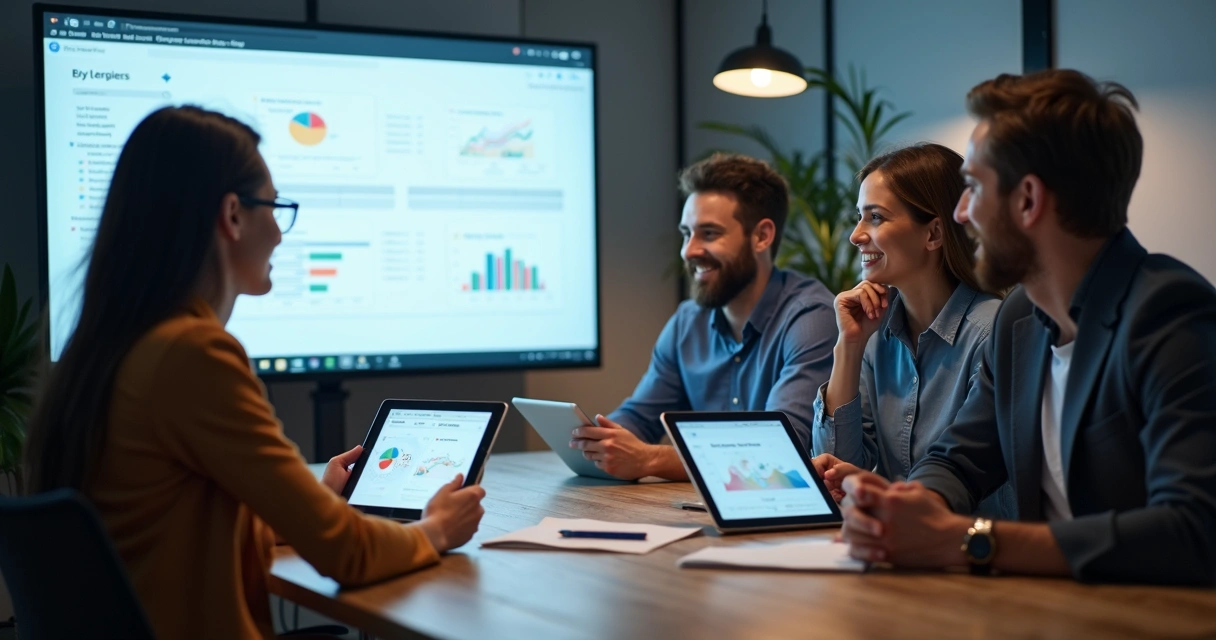 Equipe durante o processo de onboarding acelerado 