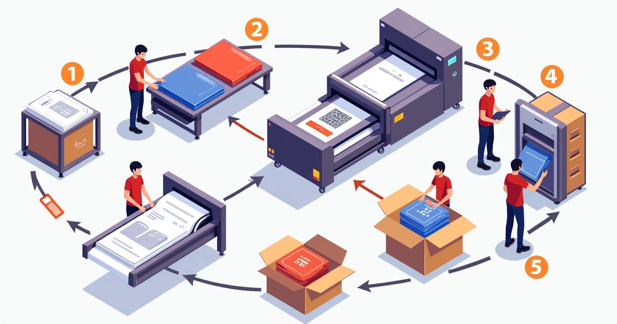 Etapas do processo de personalização de camisetas