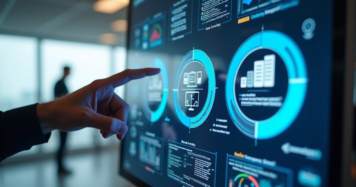 Infográfico digital de fluxo de análise de crédito 