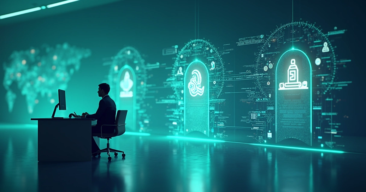 Fluxo de processo mostrando qualificação de leads usando IA 