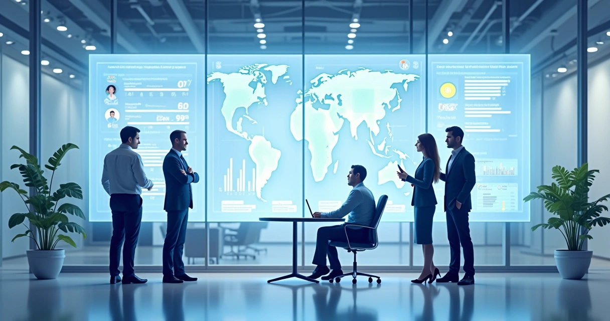 Candidatos analisados por algoritmo inteligente em painel digital 