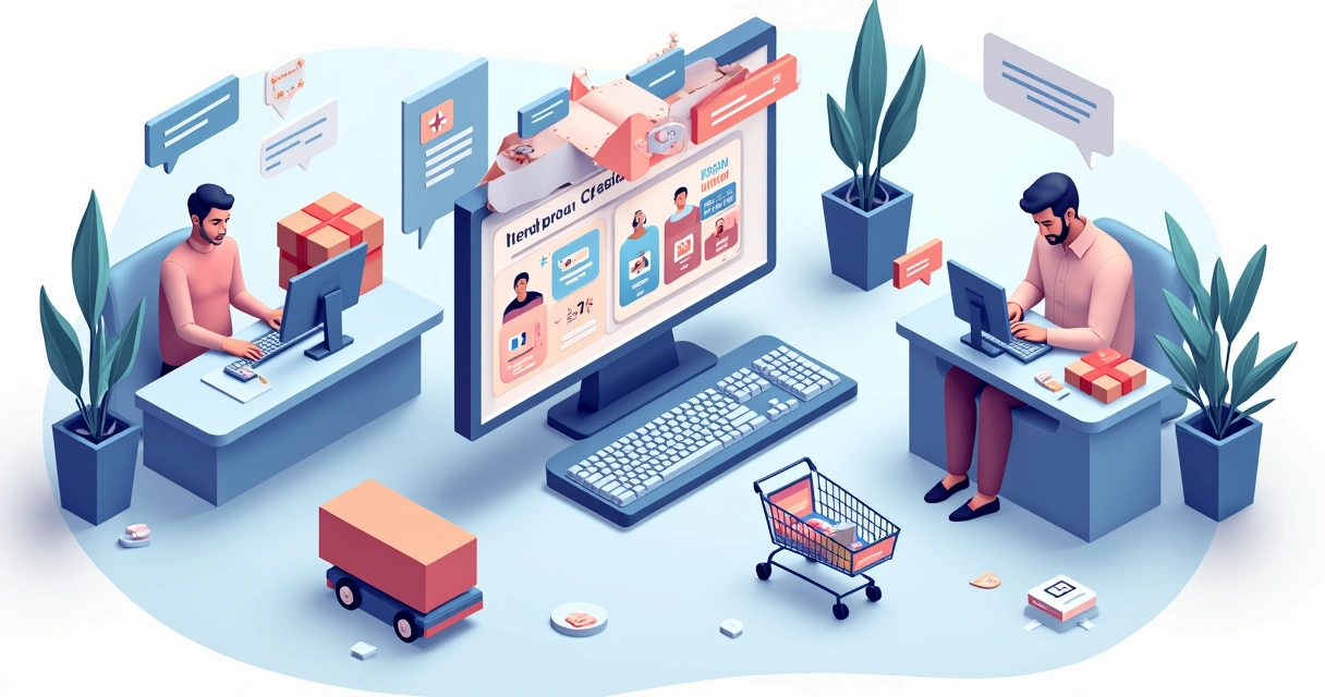 Fluxo simplificado de venda em um marketplace 