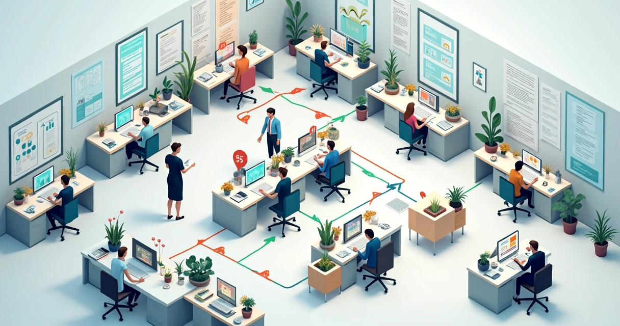 Fluxo de trabalho no processo de vendas imobiliárias 