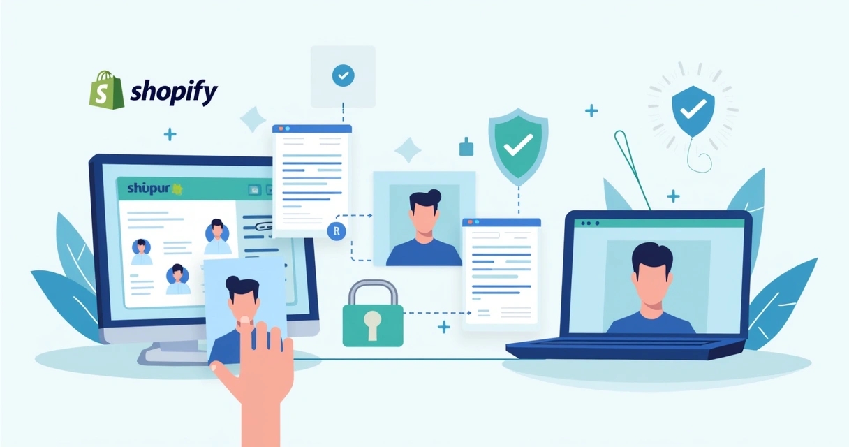 Fluxo de verificação de identidade em loja online Shopify 