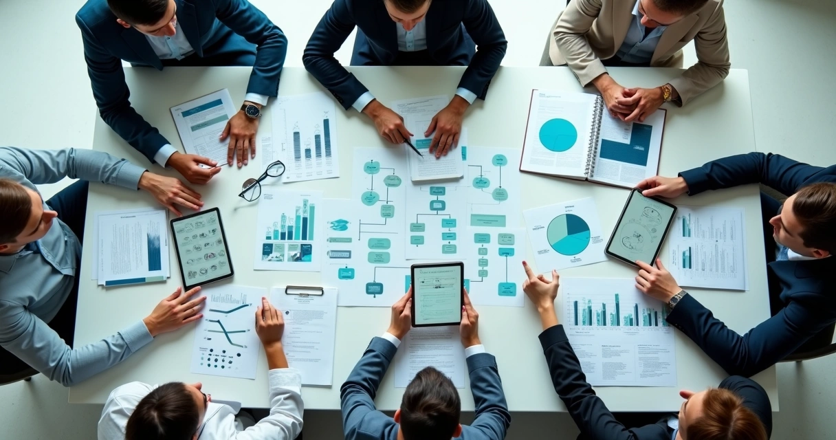 Organograma e fluxogramas de processos em uma agência digital