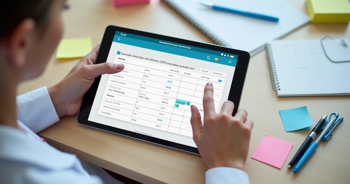 Tela com automação e lembretes financeiros para clínicas 