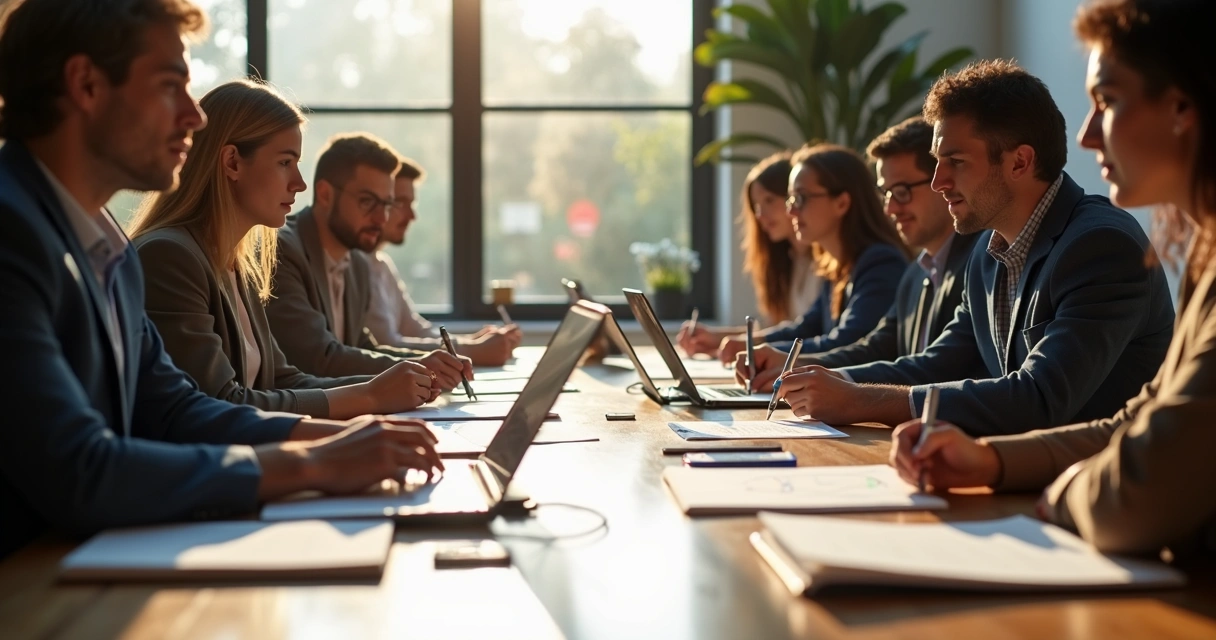 Trabalho em escritório com papéis fiscais e computador