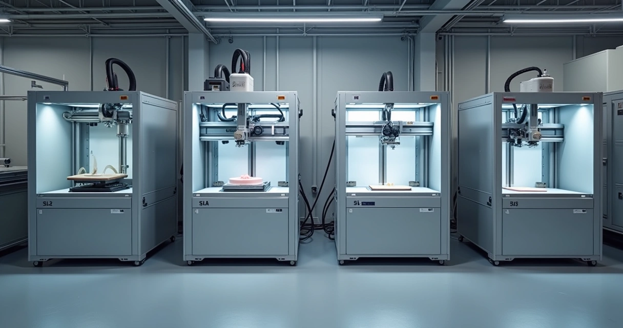 Processos de impressão 3D industrial detalhados