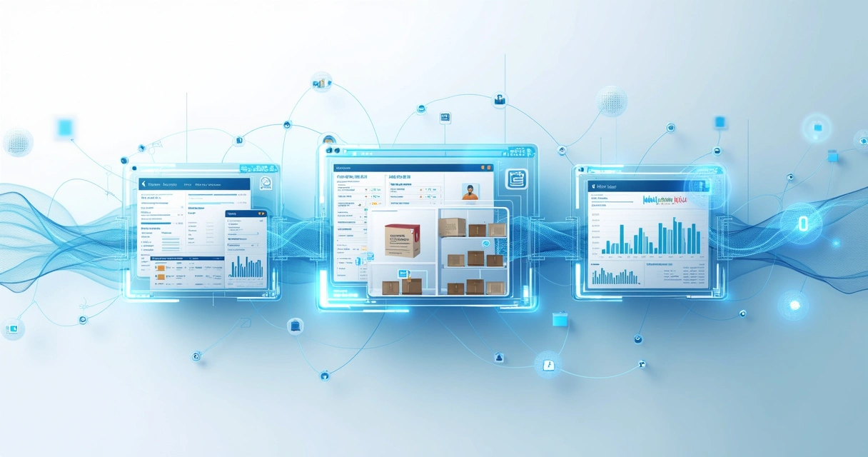 Fluxo de processos integrados unindo vendas, estoque e financeiro 