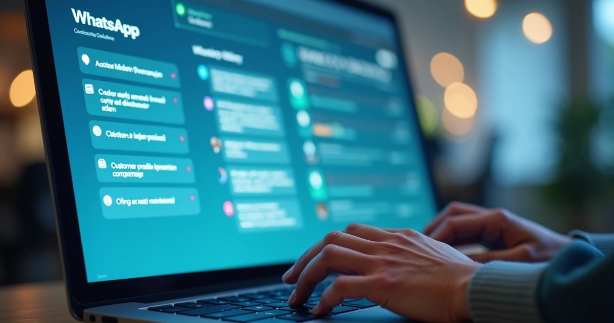 Tela de integração de WhatsApp e CRM em cobrança 