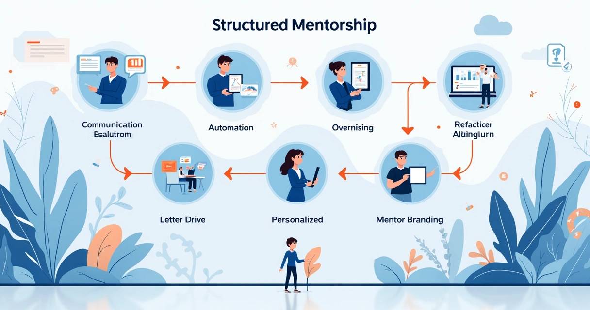 Fluxograma representando processos de mentorias bem definidos.