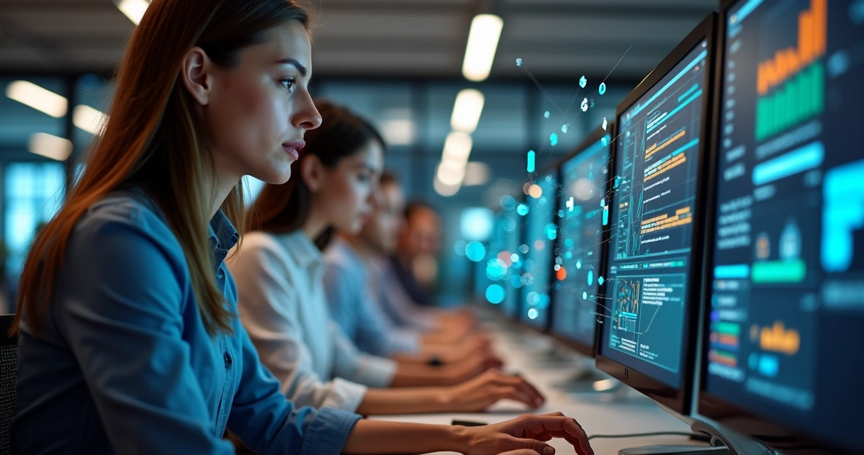 Fluxo de trabalho automatizado com vendedores usando computadores 