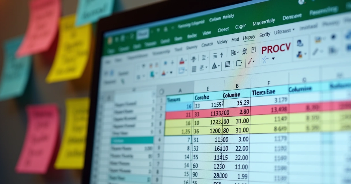 Tela de Excel mostrando aplicação da fórmula PROCV em uma tabela 