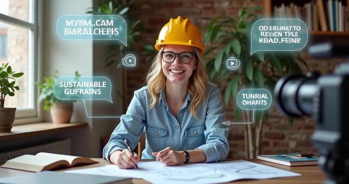 Produção de conteúdo educativo em arquitetura e construção 