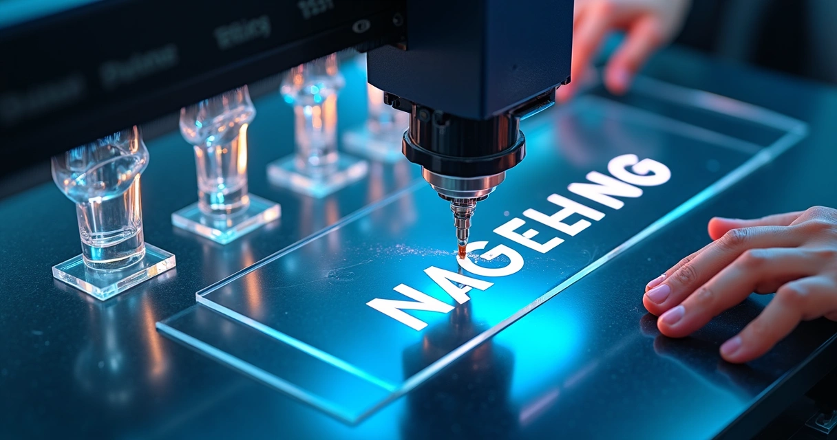 Produção de troféus de acrílico com corte a laser em oficina 