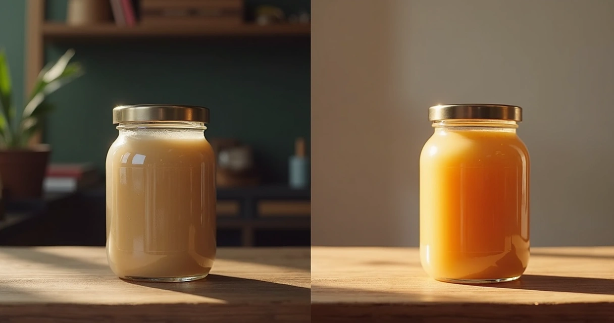 Comparação lado a lado de produto com foto amadora e profissional