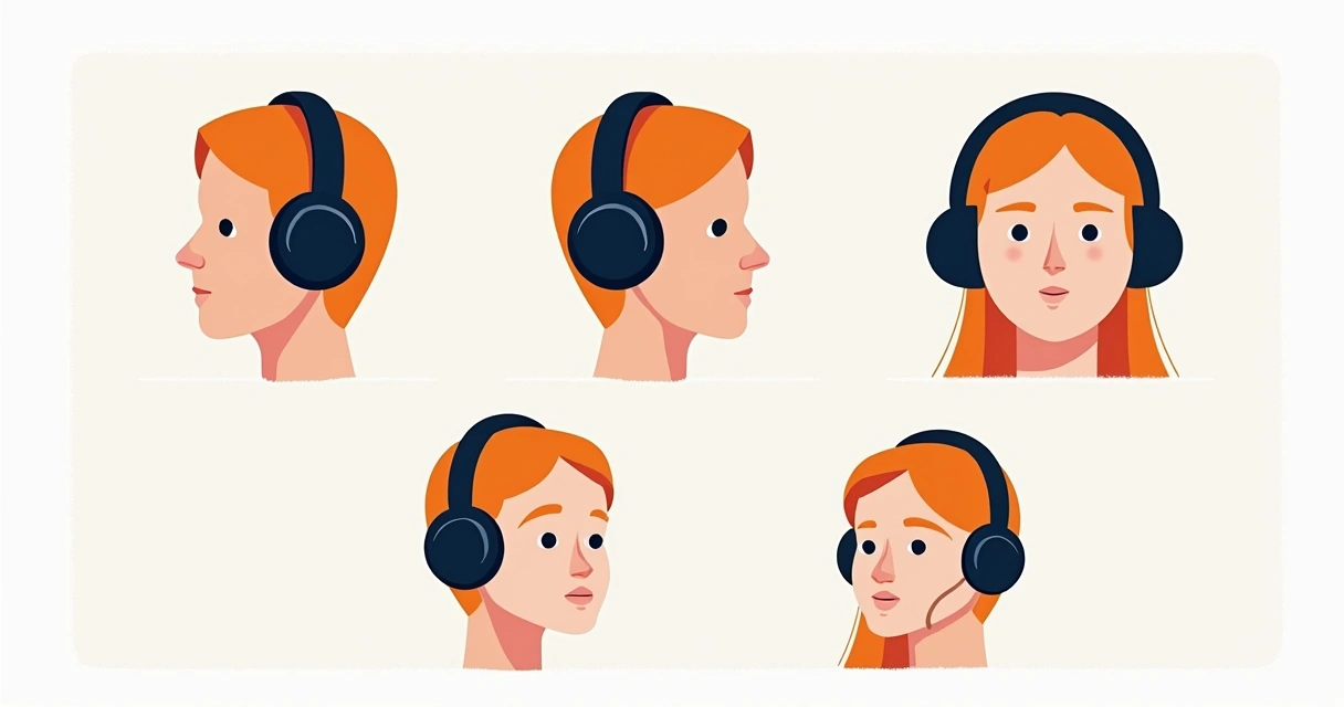 Vários ângulos de um produto de dropshipping em fundo branco 