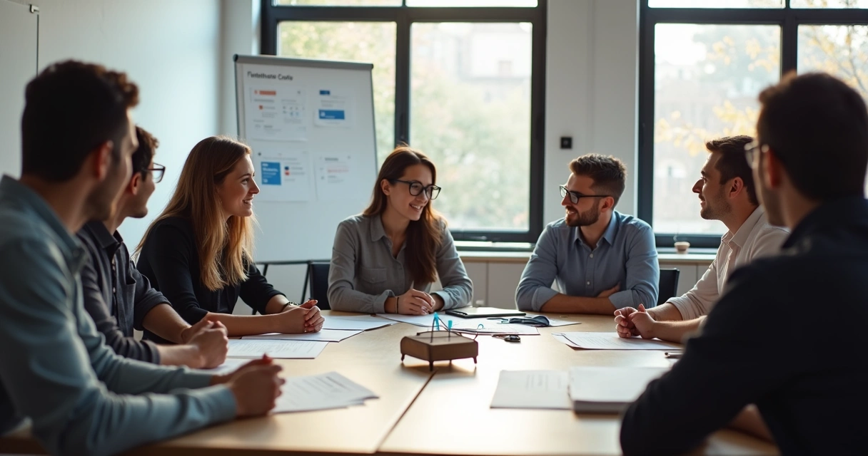 Protótipo simples de produto em mesa de startup 