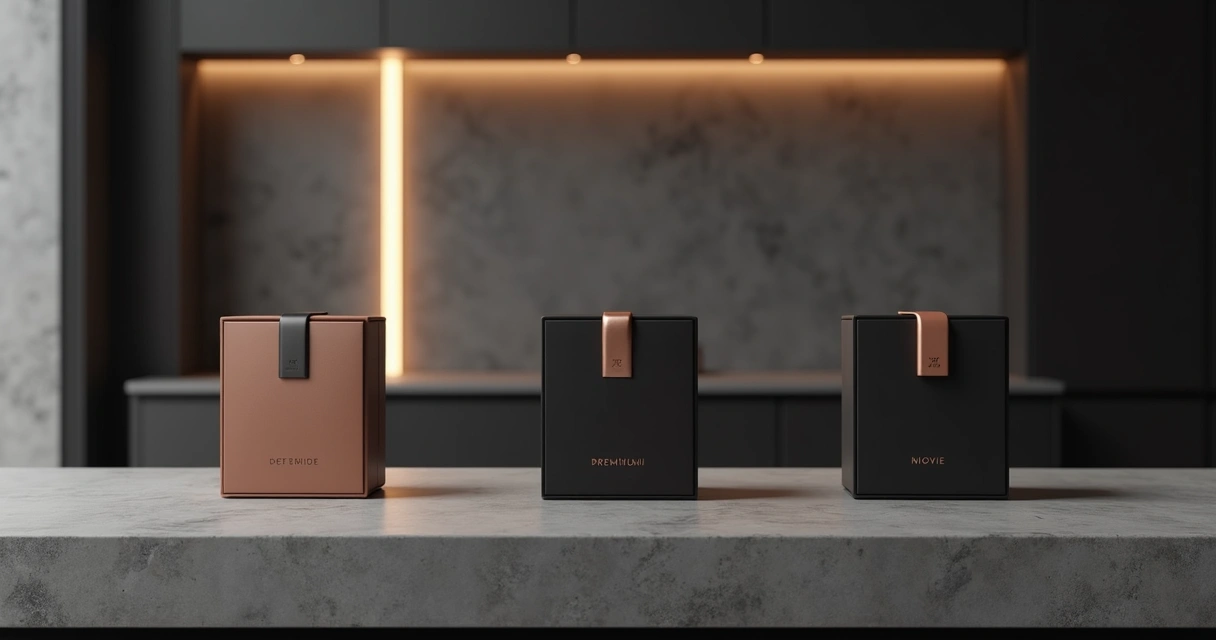 Empresário de PME apresentou produto premium de nicho em bancada minimalista 