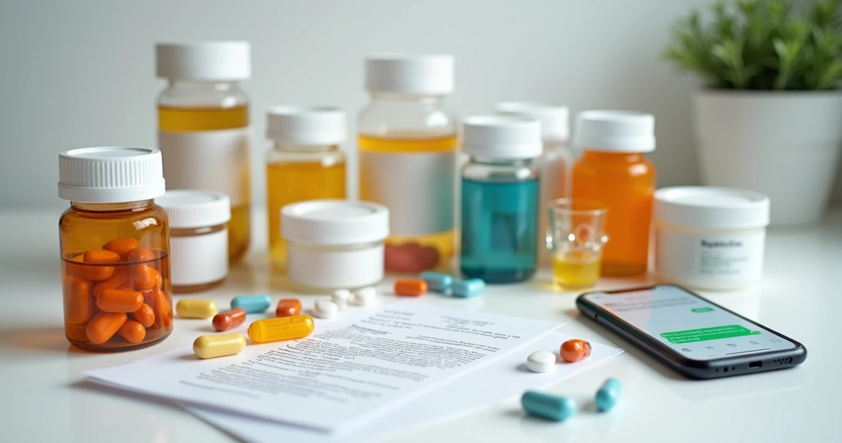 Tipos de medicamentos manipulados em vidro e cápsulas 