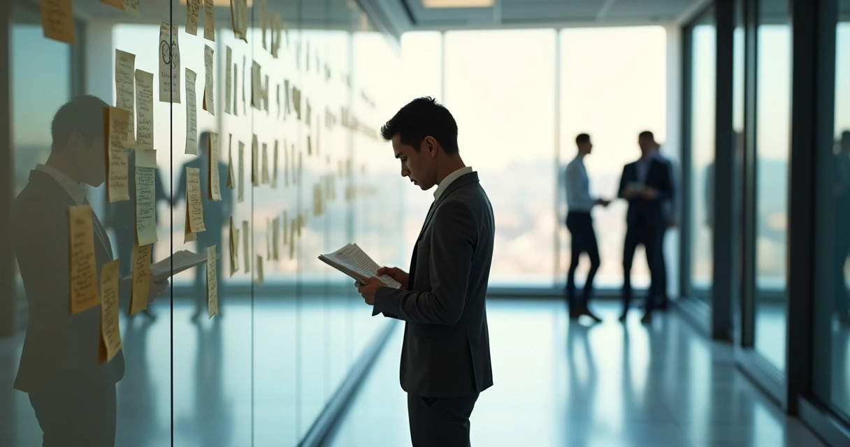 Professional reading feedback notes with shadow showing a different posture 