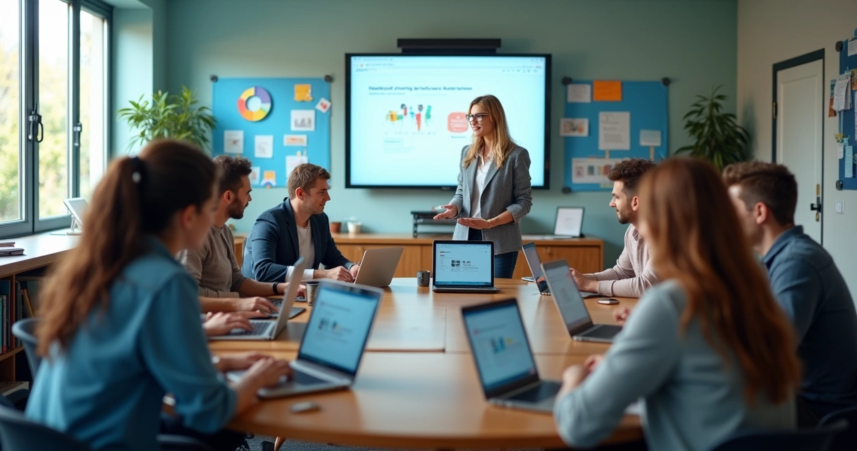 Grupo de professores em formação de tecnologia educacional 
