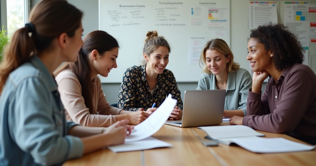 Professores estudando juntos sobre inclusão 