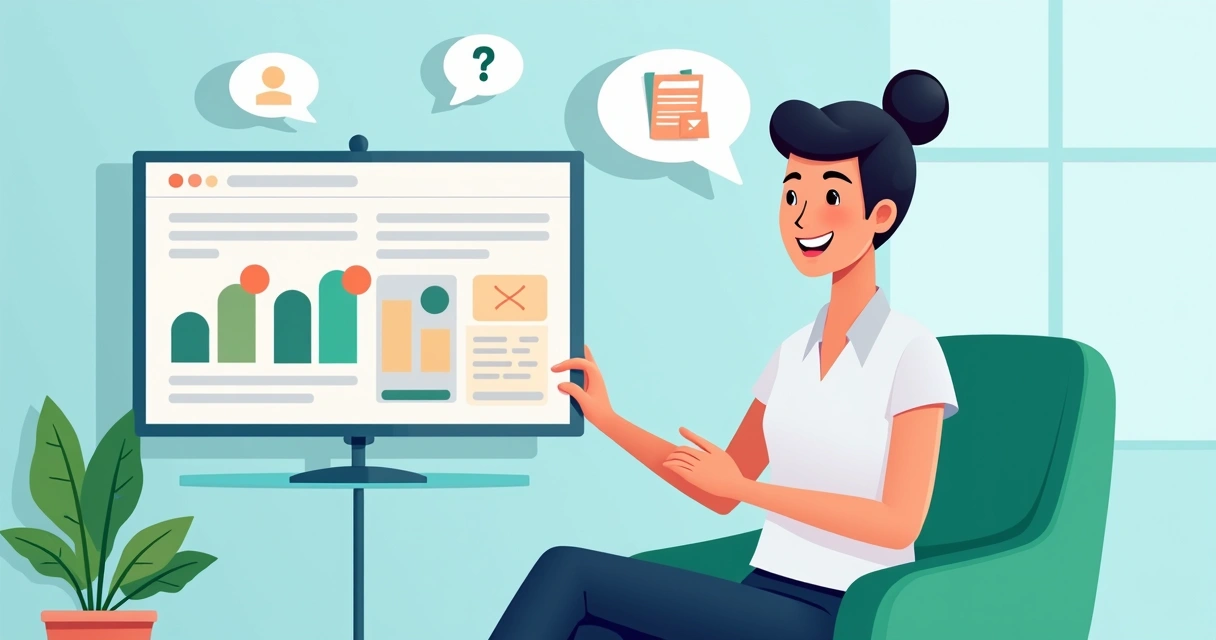Profissional analisando dados sem programação 