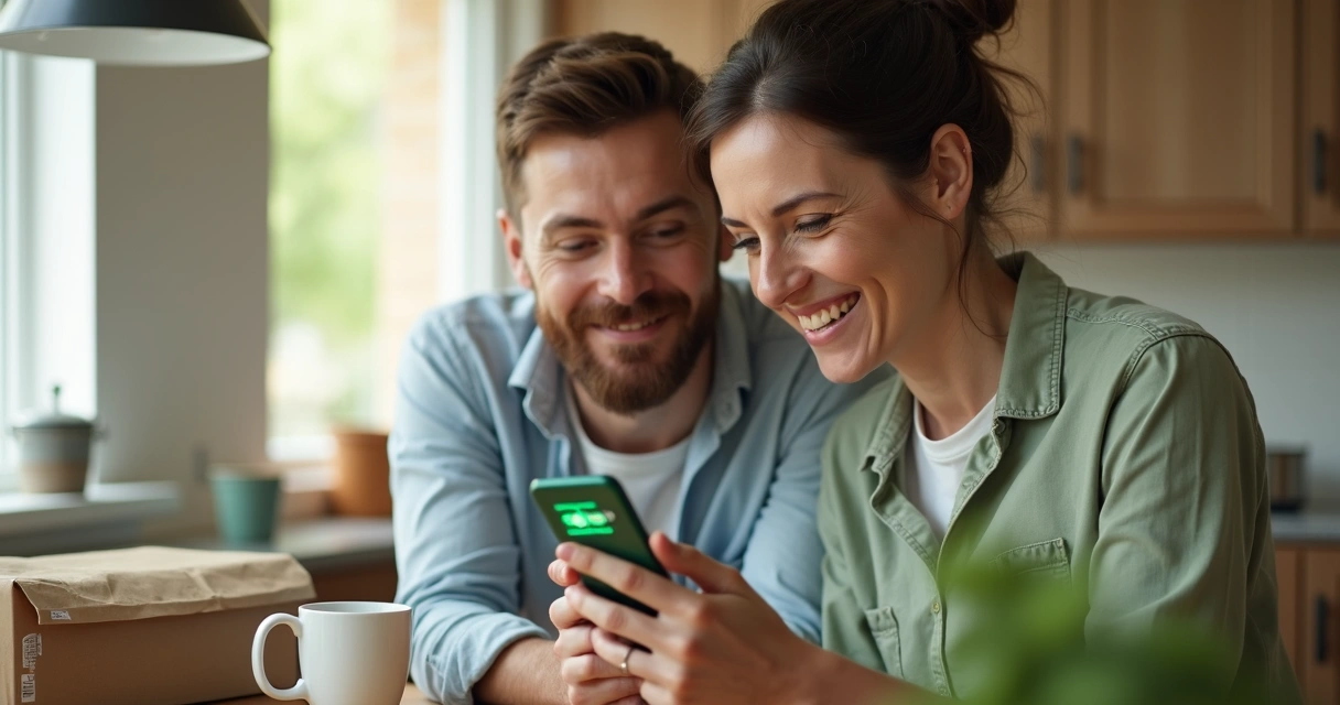 Cliente usando o celular para ganhar cashback em pedido de delivery 