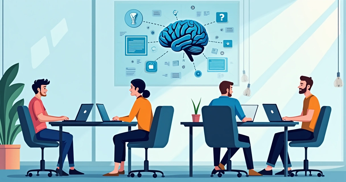 Equipe de programadores utiliza inteligência artificial em computadores modernos 
