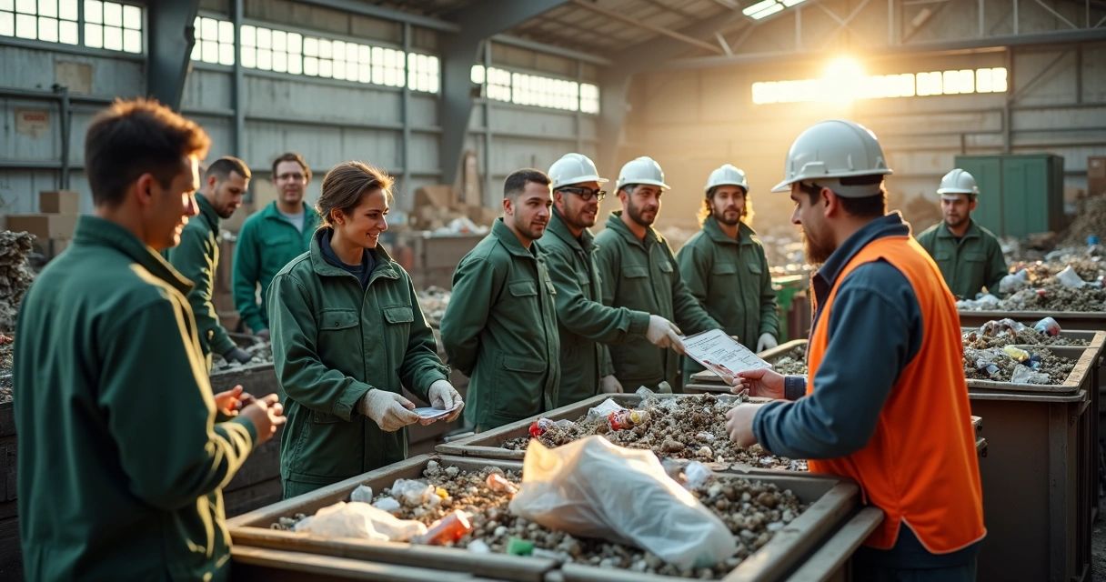 Cooperativa de catadores com recursos para reciclagem 