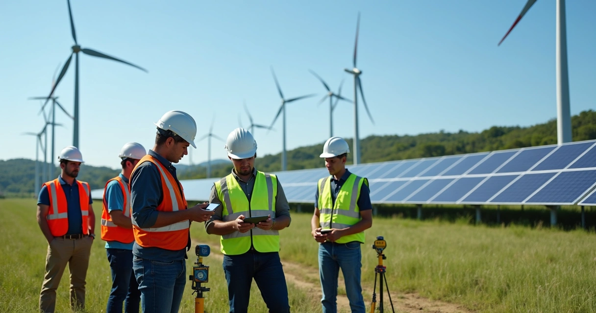 Projeto de energia solar e eólica no Brasil com supervisão técnica de engenheiros internacionais 