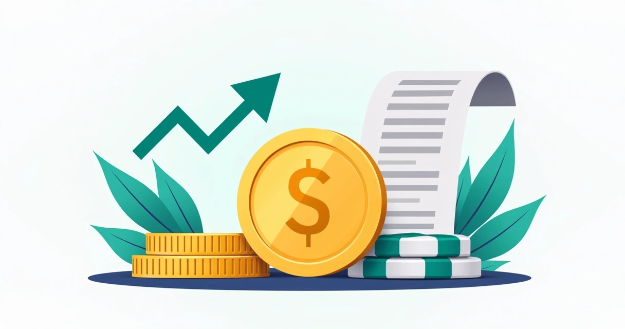 Ícone dourado de cashback com chip de aposta ao fundo 