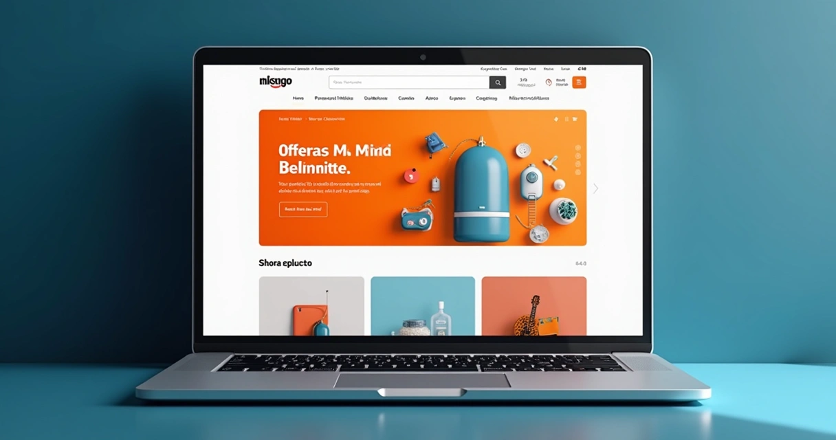 Página de e-commerce exibindo promoção especial integrada ao ERP 