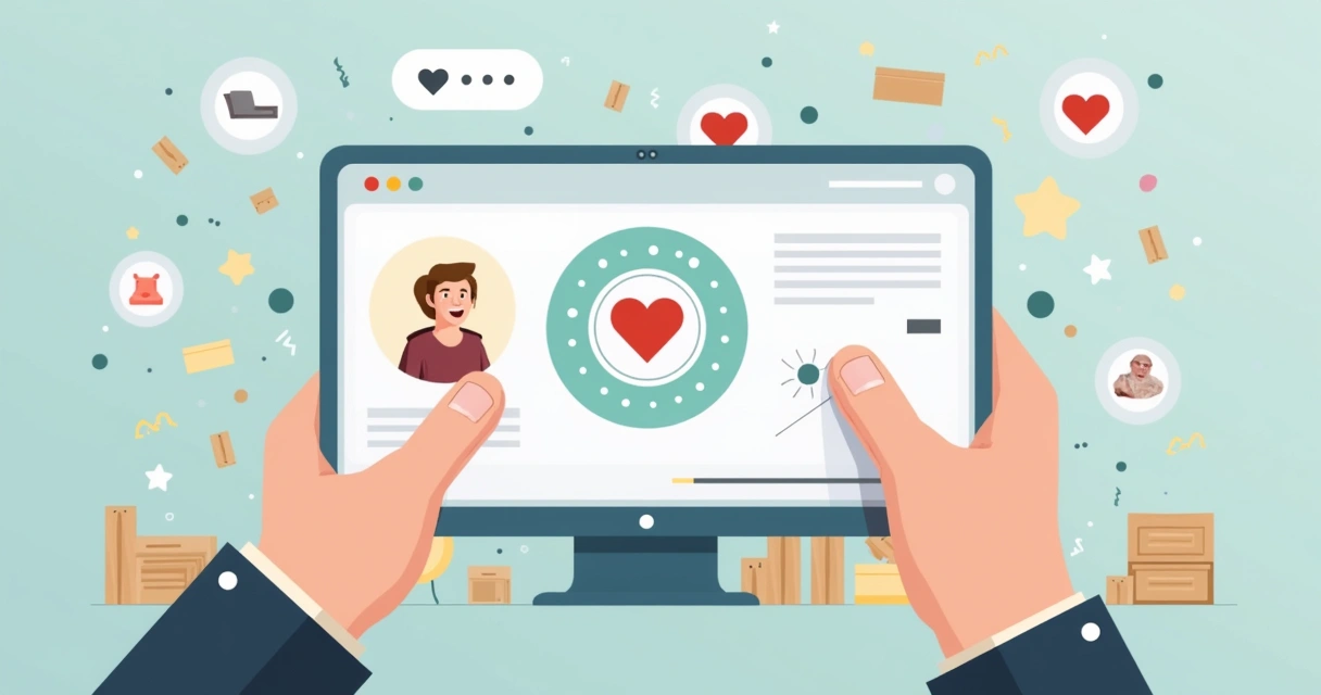 Cliente recebendo benefício de fidelidade em loja de móveis virtual 